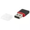 Esperanza EA134K kaartlezer zwart, zilver, transparant USB 2.0