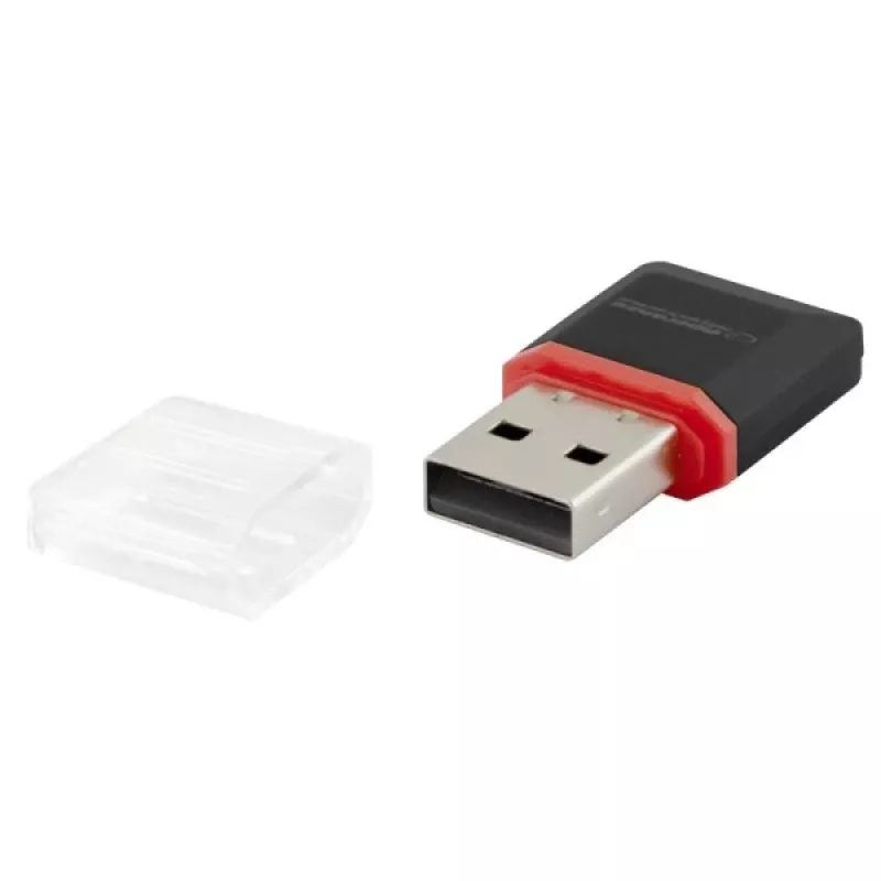 Esperanza EA134K kaartlezer zwart, zilver, transparant USB 2.0
