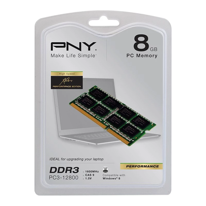 Geheugenmodule PNY DDR3 8GB 1600MHz 1 x 8GB