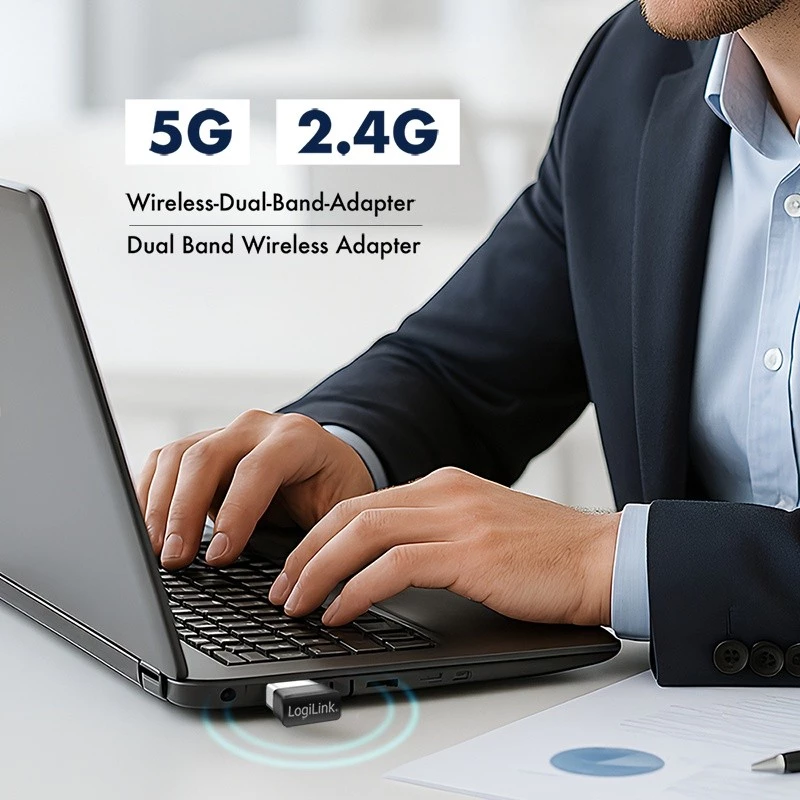 Draadloze USB WLAN-adapter, 11ac, 650 Mbit