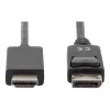 Adapterkabel DisplayPort 1.2 met vergrendeling 4K 60Hz UHD Type DP/HDMI A M/M zwart 2 m