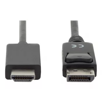 Adapterkabel DisplayPort 1.2 met vergrendeling 4K 60Hz UHD Type DP/HDMI A M/M zwart 2 m