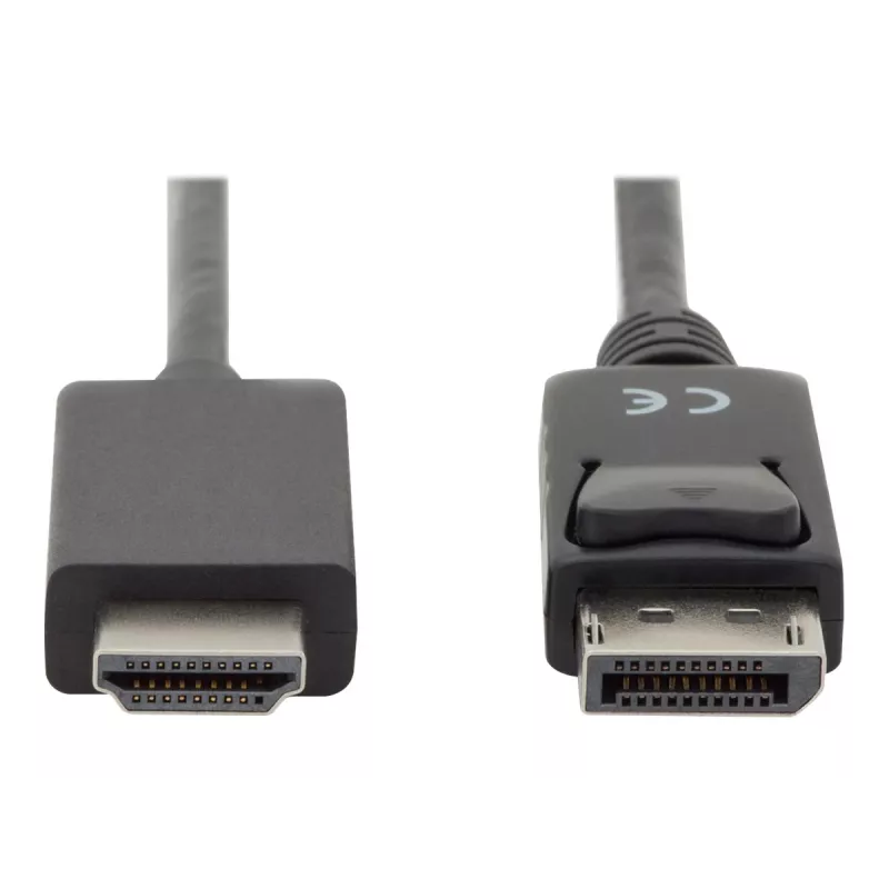 Adapterkabel DisplayPort 1.2 met vergrendeling 4K 60Hz UHD Type DP/HDMI A M/M zwart 2 m
