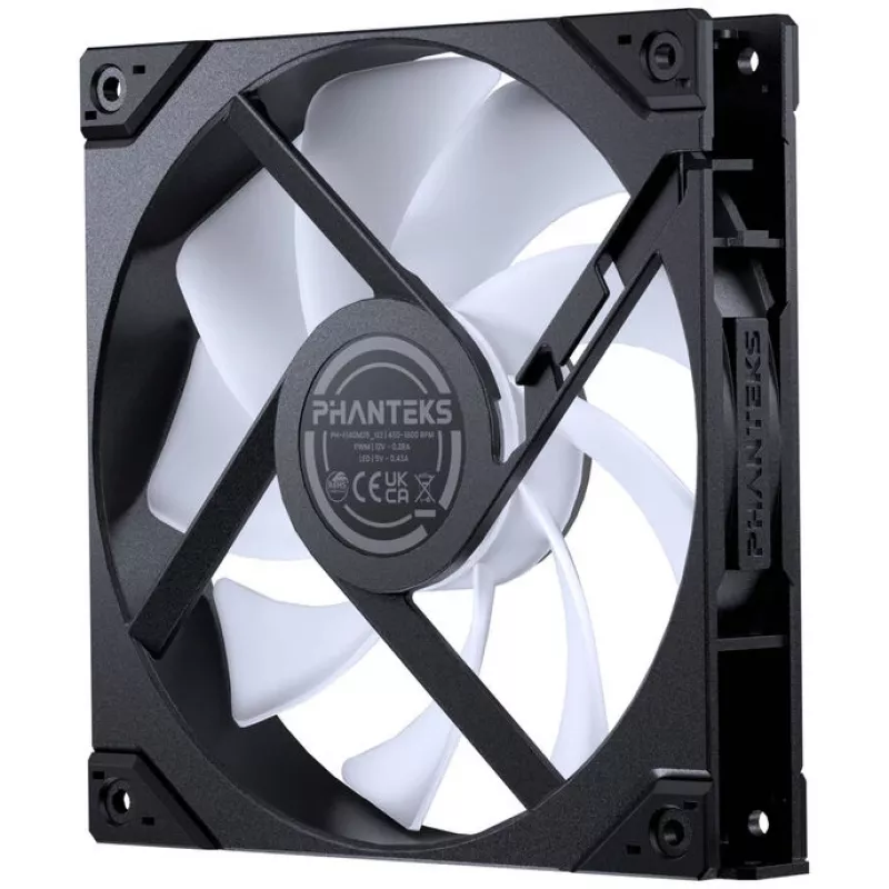 PHANTEKS M25 Gen2 PWM D-RGB 140 mm ventilator-3-pack, zwart