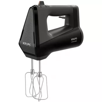 Handmixer KRUPS GN6028 — 600 W, zwart, elektrische handmixer met meerdere snelheidsstanden