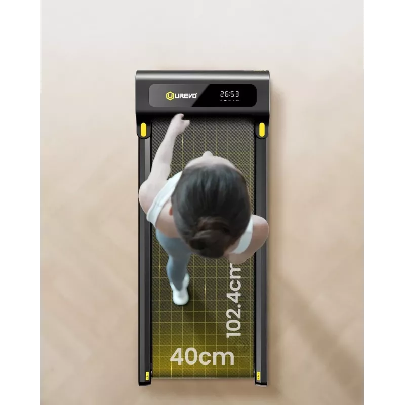 UREVO SpaceWalk SP1 Lite URTM022 Walking Pad-loopband, 0,8–6 km/u, maximaal gebruikersgewicht 120 kg, zwart