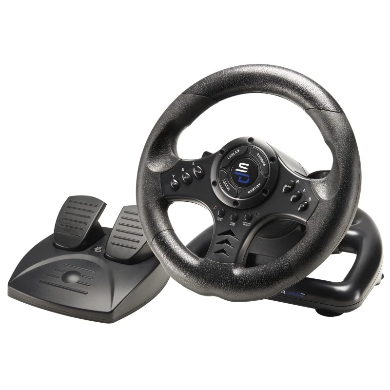 Stuurwiel + pedalen Subsonic SA5426-NG zwart USB 180° rotatie
