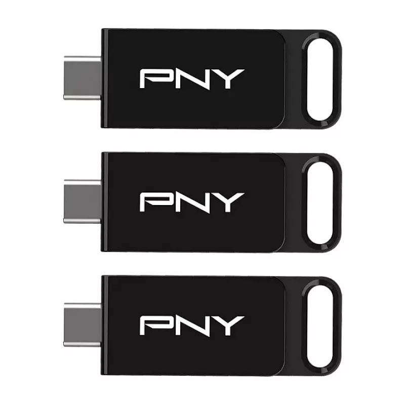 PNY Elite 128 GB USB-C 3.2 Gen 1 usb-stick, 3-pack (Retail)
