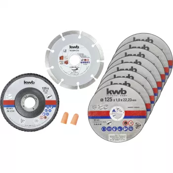 Snijschijven-starterset kwb 712042 vlakke midden 10 stuks