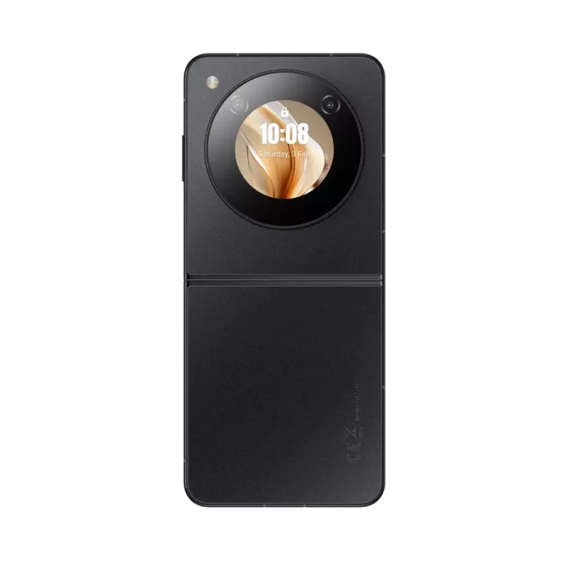Smartphone NUBIA Flip bundel (goud) met hoesje, koptelefoon en koeler