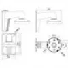 Hikvision Digital Technology DS-1273ZJ-135 beugel voor beveiligingscamera-accessoire