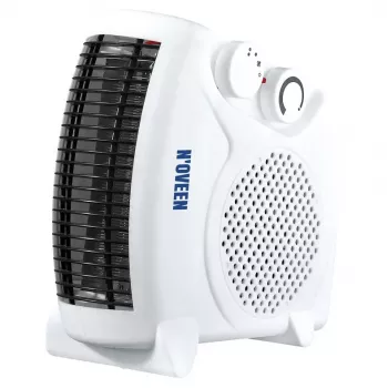 Elektrische heteluchtkachel NOVEEN FH06 – 2000 W, 2 vermogensstanden, instelbare thermostaat, wit
