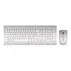 CHERRY DW 8000 toetsenbord muis inbegrepen Office RF draadloos QWERTZ Duits zilver, wit