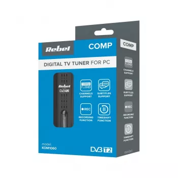 Digitale tv-tuner Rebel Comp KOM1060 — DVB-T2 HEVC receiver