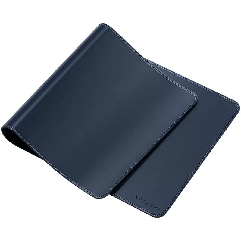 Satechi Desk Mat - vegan leer bureaubladonderlegger (blauw)