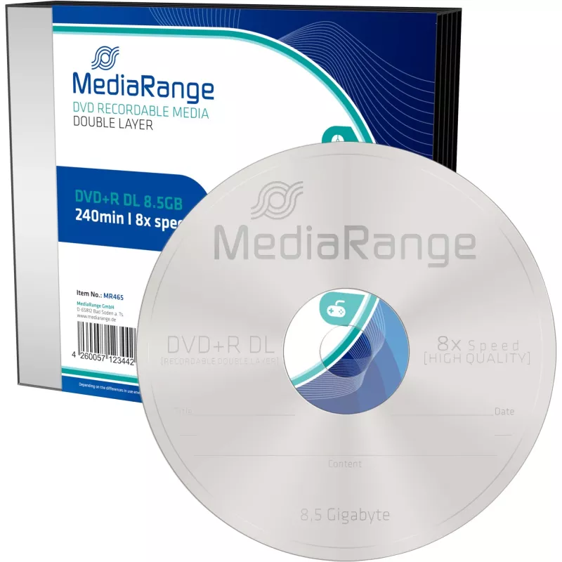 DVD+R DL MediaRange MR465 8,5 GB 5 stuks