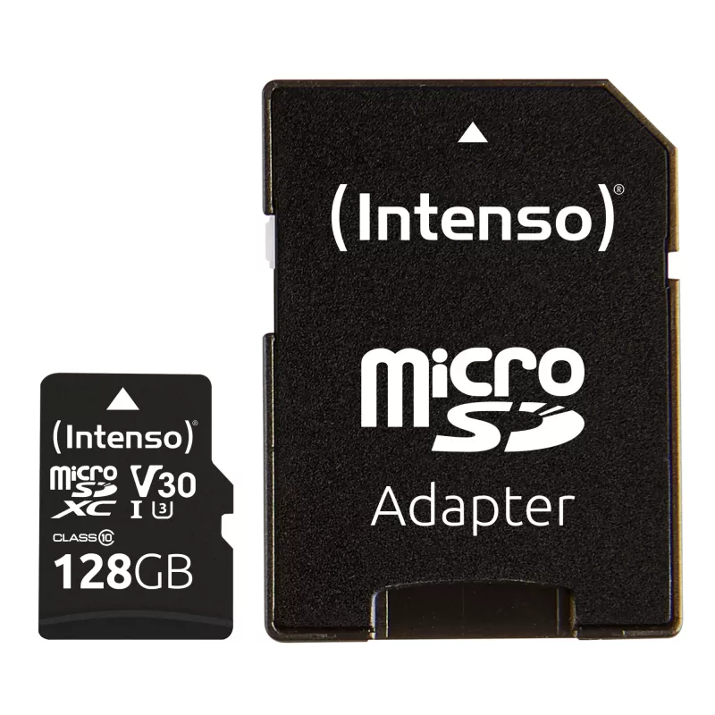 GEHEUGEN MICRO SDXC 128GB C10/W/ADAPTER 3433491 INTENSO