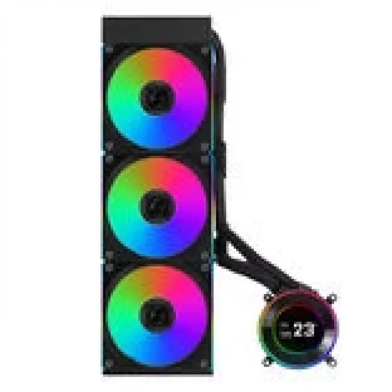 Lian Li GA II Hydroshift II LCD-C 360CL processor all-in-one vloeistofkoeler 12 cm zwart 1 stuk