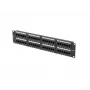 Patchpanel LANBERG PPU5-2048-B 48-poorts 2U 19 inch categorie 5e UTP, zwart