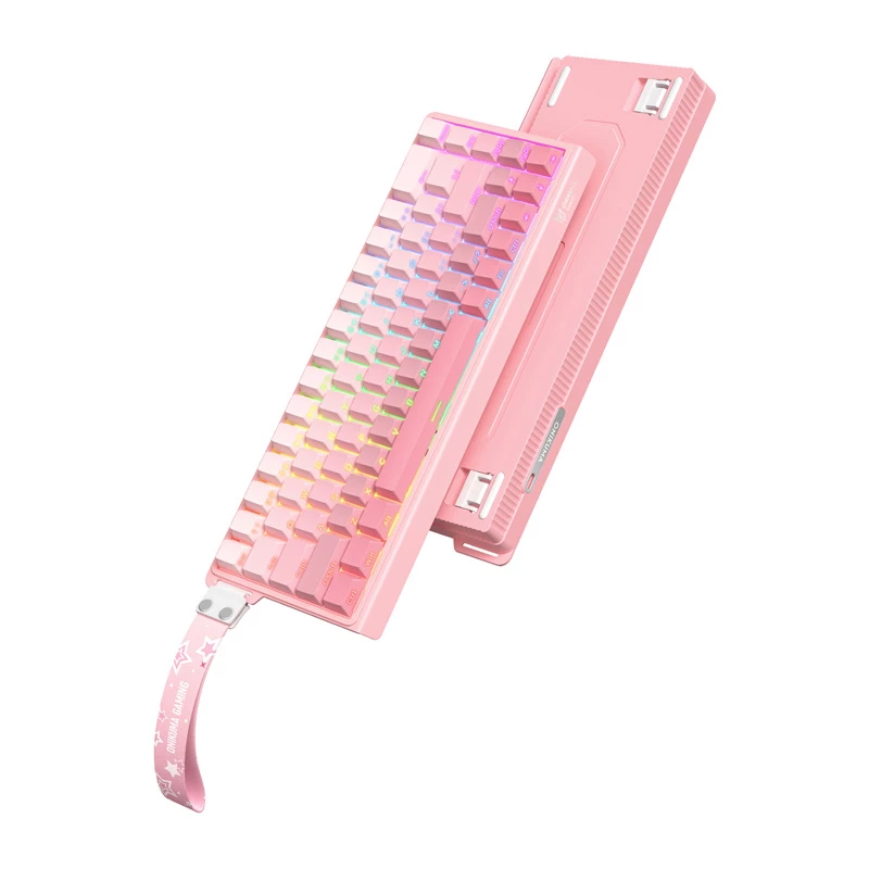 ONIKUMA G69 toetsenbord, roze, QWERTY