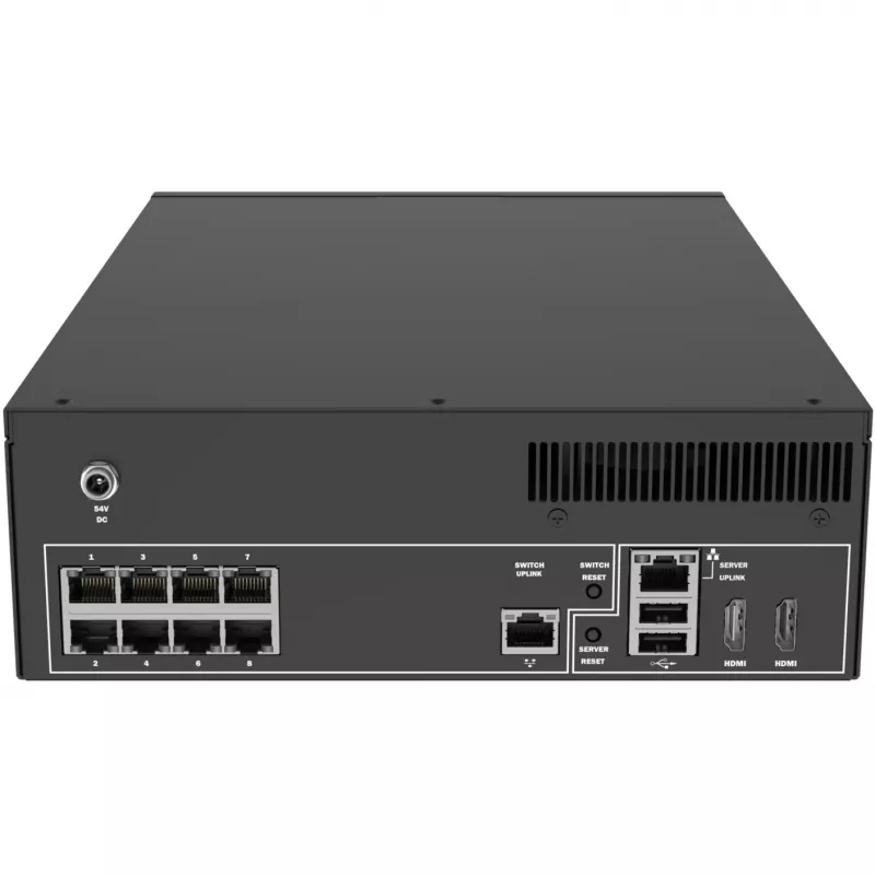 Netwerkvideorecorder - 8 IP-kanalen - 4 TB HDD - PoE-switch - HDMI - USB 3.2