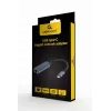 Netwerkadapter Gembird A-USB3C-LAN-01 Type-C USB 3.2 Gen 1, Gigabit RJ-45, 0,15 m kabel, metalen behuizing, grijs/zwart