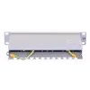 Patchpanel LANBERG PPF6-9012-S, 12-poorts, metaal, grijs, 1HE, 215×130×44.5 mm