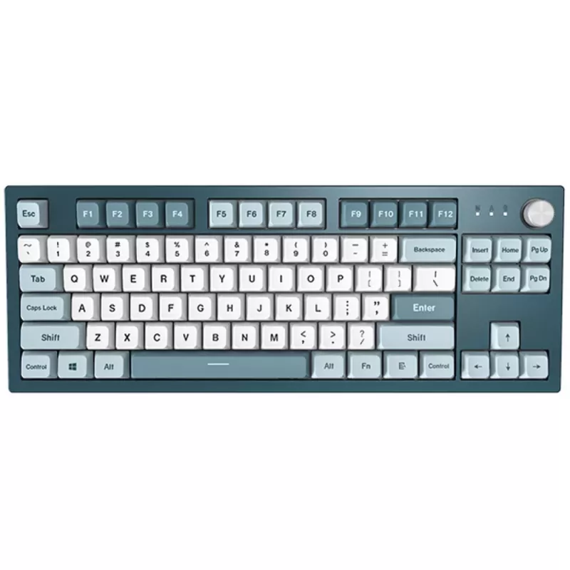 Montech MKey TKL toetsenbord gaming USB donkergrijs, lichtblauw, wit