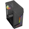 Aerocool Scape-G-BK-v2 midi-tower, Tempered Glass, FRGB - zwart