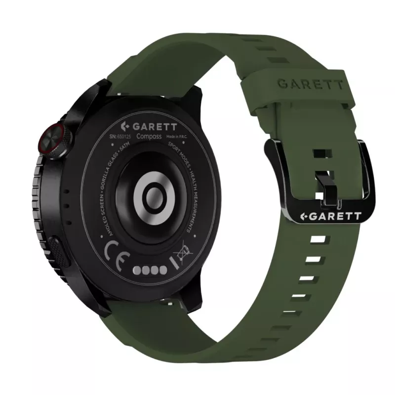 Smartwatch Garett Compass GPS zwart — Garett Compass GPS smartwatch, zwart