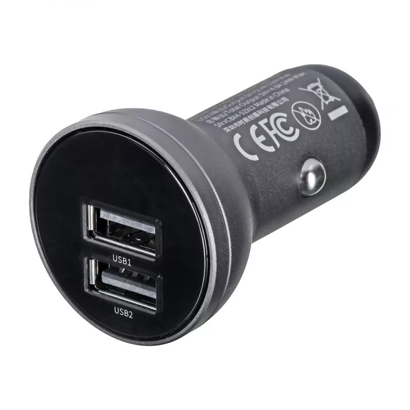 Baseus CCBX-0G mobiele oplader universeel zwart, grijs, sigarettenaansteker voor in de auto