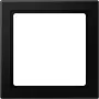 Schakelaarframe Jung LS 961 Z5 SWM — zwart, thermoplastisch, conventioneel design