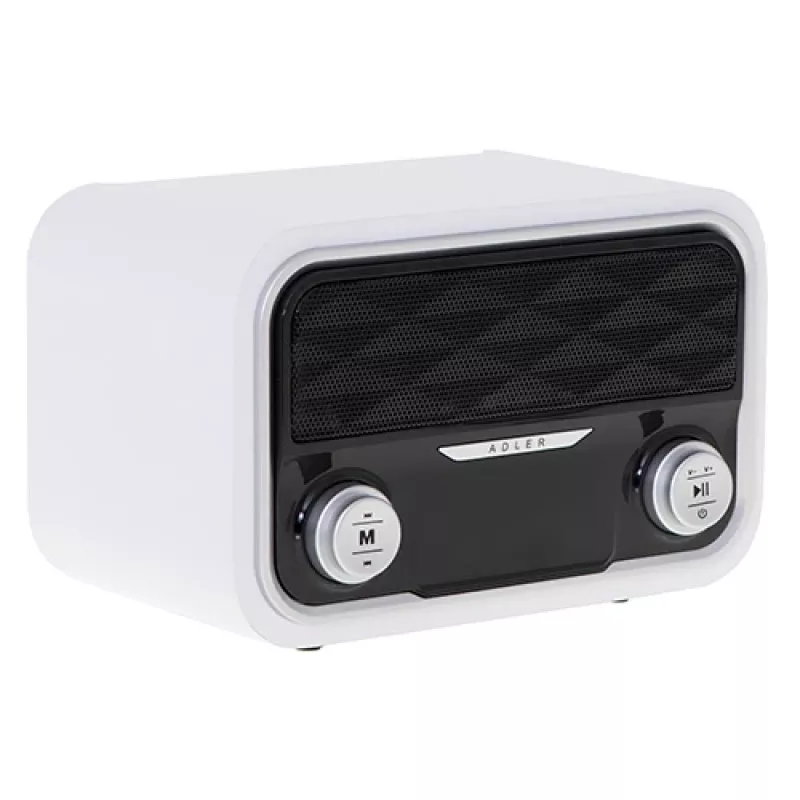 Draagbare radio Adler AD 1185 – FM, Bluetooth 4.0, MP3, SD-kaart, AUX, 1800 mAh accu, lcd-display, micro-USB-laden