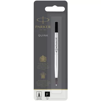 Parker rollerball navulling F zwart (blister)