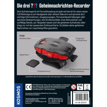 Die drei Geheimnachrichten-Recorder, detectivesets