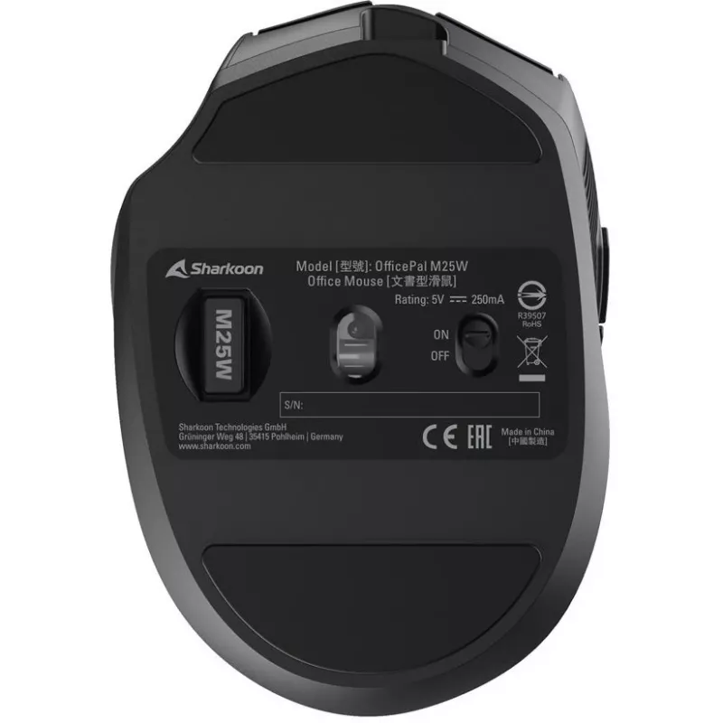 Sharkoon OfficePal M25W zwart