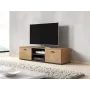 Tv-kast Cama Meble SOHO 140, Lefkas eiken/zwart, 1400×430×370 mm