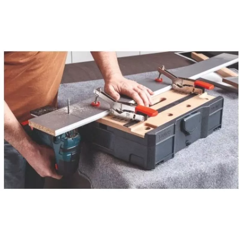 Spanpratze BESSEY STC-S-MFT zwart rood zilver hout 14 stuks