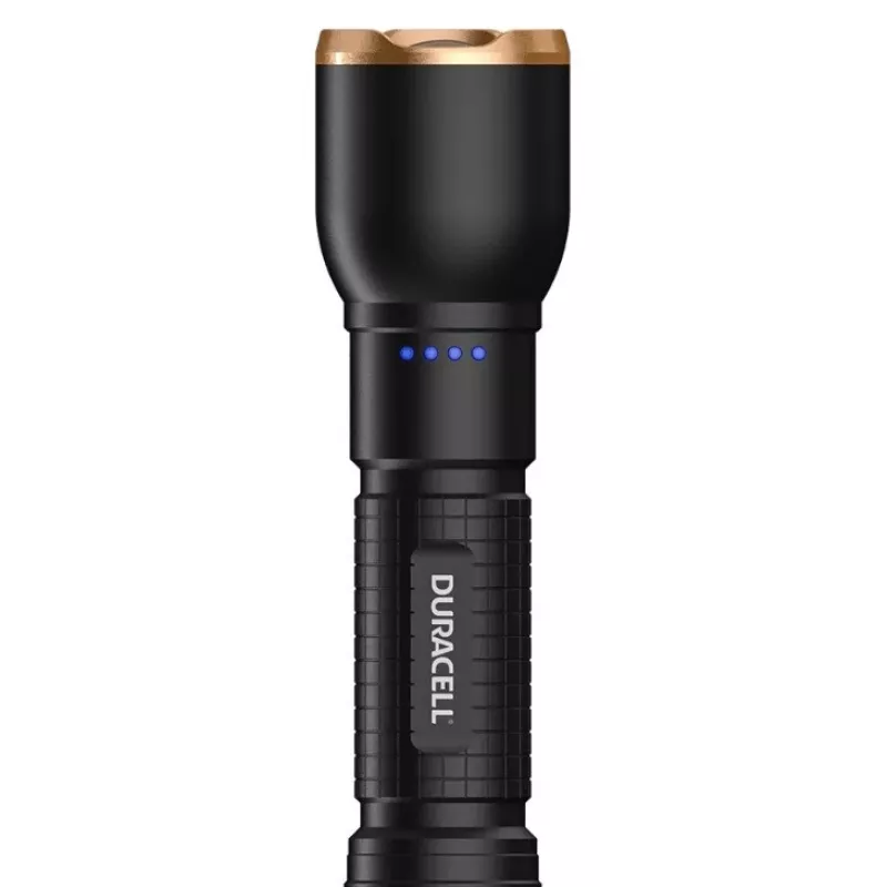 Zaklamp Duracell DF2500R — zwart, oplaadbare handlamp