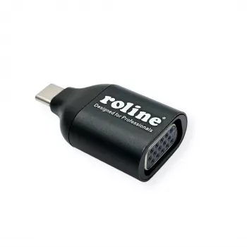 ROLINE 12.03.3228 USB-grafische adapter 1920 x 1080 pixels zwart (12.03.3228)