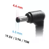 Akyga AK-ND-19 laptopvoeding voor Sony, 75 W, 19,5 V, 3,9 A, 6,5 x 4,4 mm + pin
