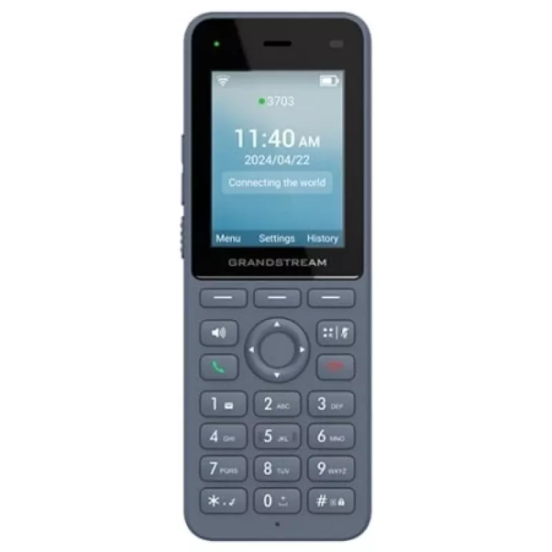 Grandstream Networks WP8256 IP-telefoon antraciet 3 lijnen LCD Wi-Fi
