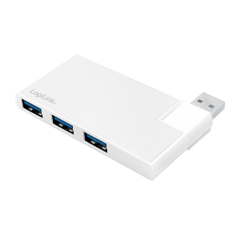 USB 3.0 4-poorts hub, zilver