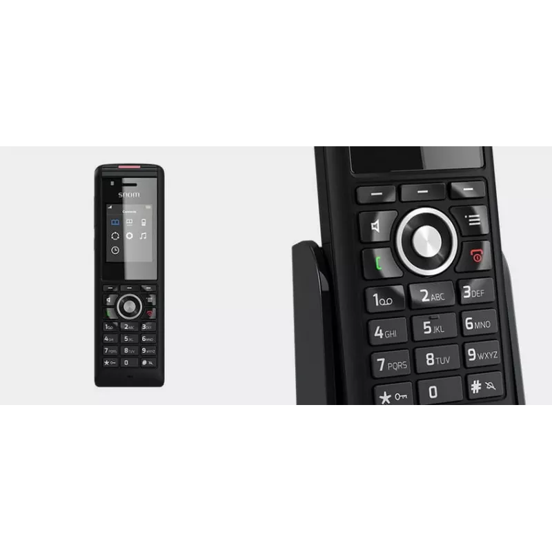 Draadloze telefoon Snom M85 nummerherkenning Zwart