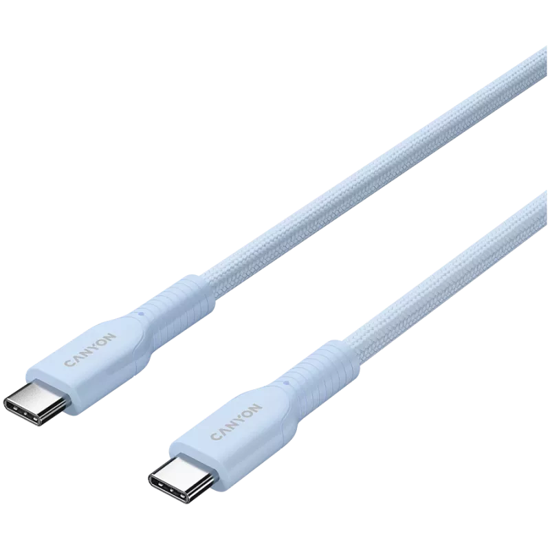 CANYON kabel OnWire 60CL C-C 60W COLOR gevlochten 1m lichtblauw