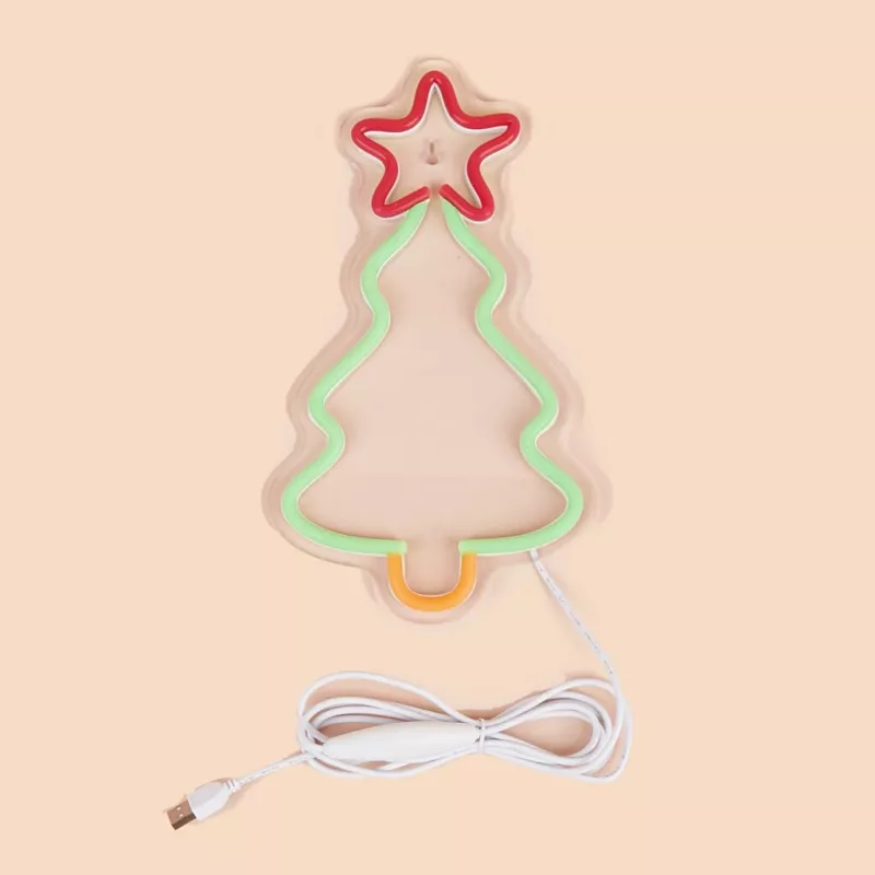 Manta SNL106MT LED-kerstboomlamp in neonstijl, USB-gevoed