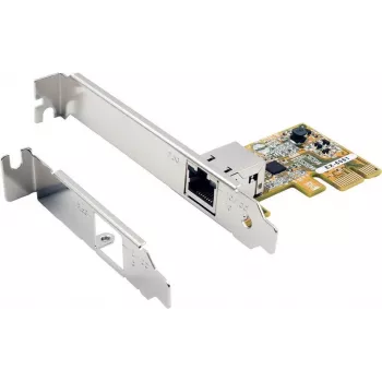 Exsys PCI-EXPRESS ethernetkaart 1 poort incl. low profile beugel Realtek-chipset - netwerkkaart - PCI-Express