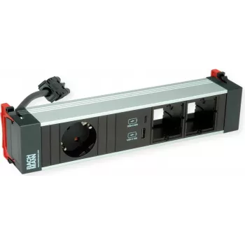Power Frame Bachmann 916.0572 medium stroommodule 1x CEE7/7 2x CM 1x USB