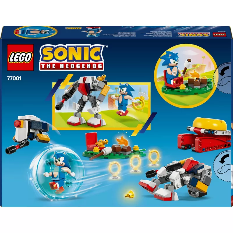Constructiespeelgoed LEGO Sonic the Hedgehog 77001 Campfire Showdown speelset, 177 onderdelen, 1 minifiguur, leeftijd 7+