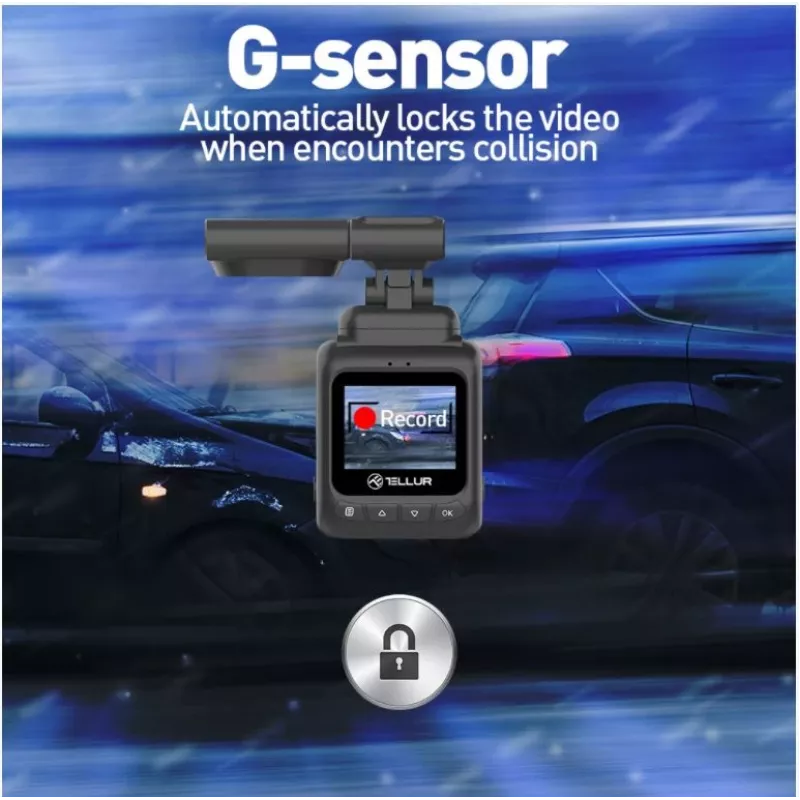 Dashcam Tellur Dash Patrol DC2 FullHD 1080P GPS zwart